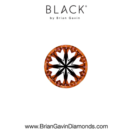 0.21 E VVS2 Black by Brian Gavin Round hearts