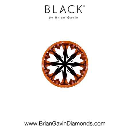 0.31 F VVS2 Black by Brian Gavin Round hearts