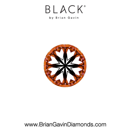 0.21 D VS1 Black by Brian Gavin Round hearts