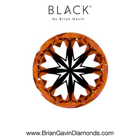 0.93 G VVS2 Black by Brian Gavin Round hearts