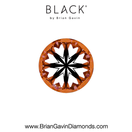 0.59 D VVS2 Black by Brian Gavin Round hearts