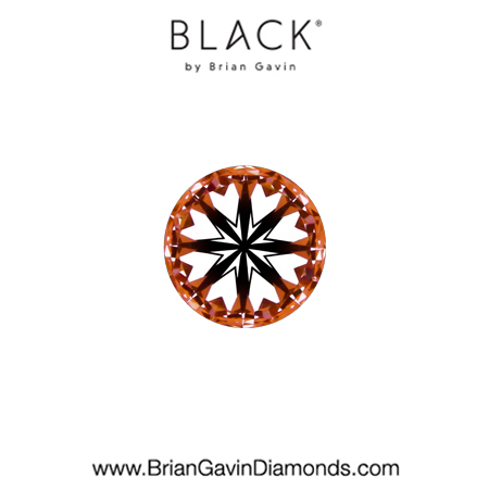 0.20 F VVS2 Black by Brian Gavin Round hearts