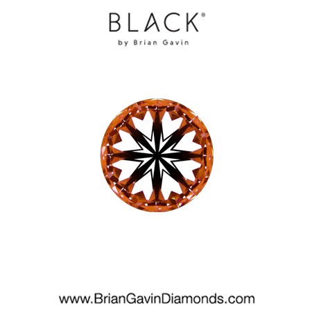 0.46 G VVS1 Black by Brian Gavin Round hearts