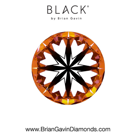 1.04 D VVS1 Black by Brian Gavin Round hearts