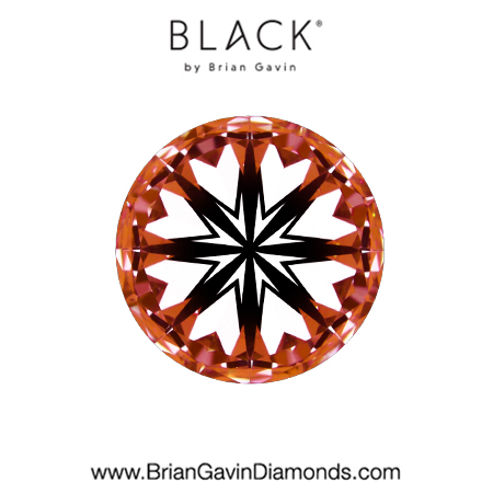 2.08 D VS1 Black by Brian Gavin Round hearts