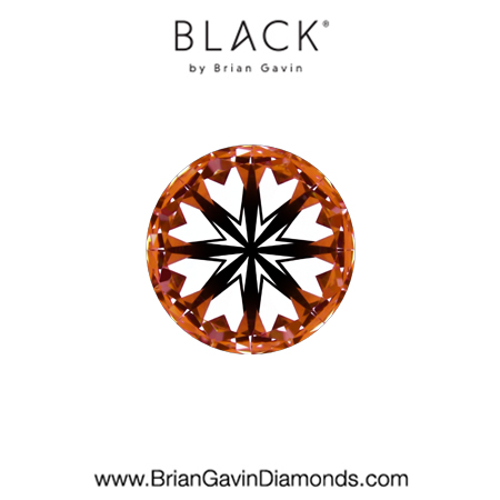 0.55 E VVS2 Black by Brian Gavin Round hearts