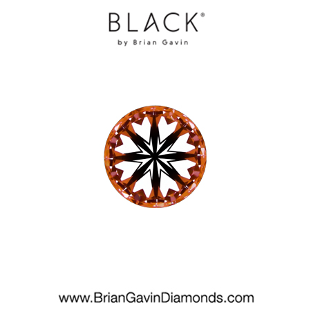 0.20 F VVS2 Black by Brian Gavin Round hearts