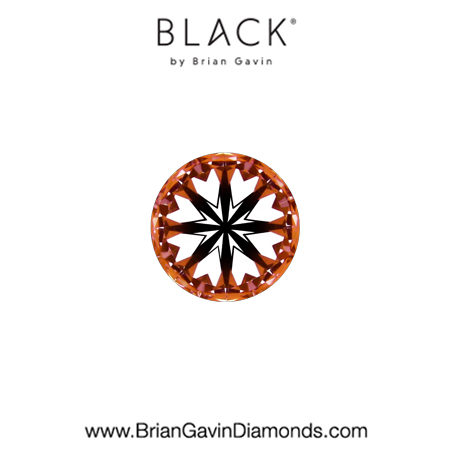 0.21 D VS1 Black by Brian Gavin Round hearts