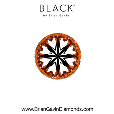 0.46 G VVS2 Black by Brian Gavin Round hearts