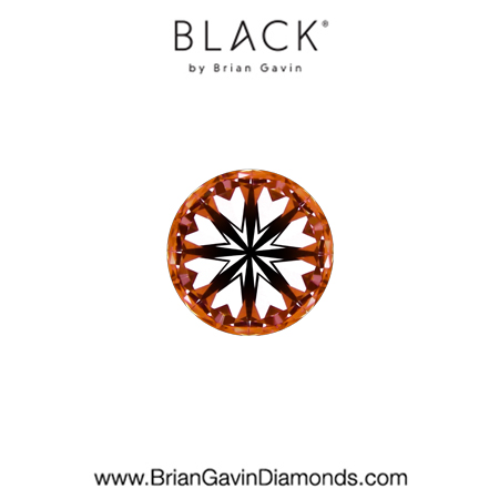 0.25 G VVS1 Black by Brian Gavin Round hearts