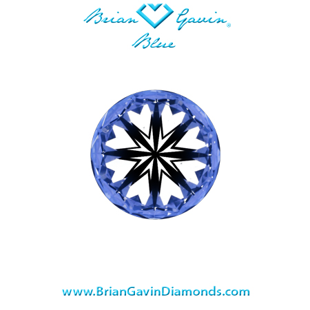 0.54 F VS2Brian Gavin Blue Round hearts