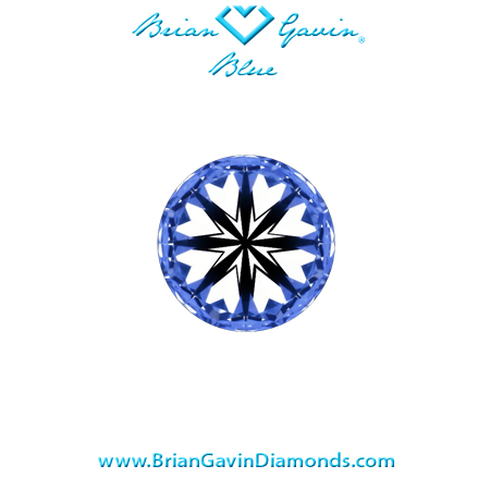 0.36 H VVS2Brian Gavin Blue Round hearts
