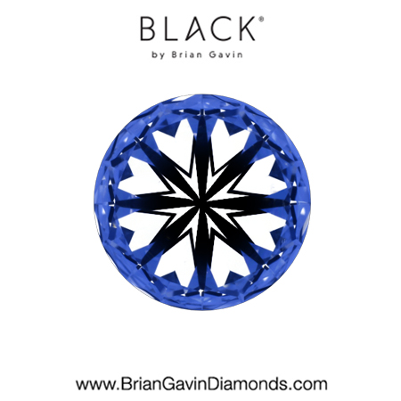 1.32 G VS1 Black by Brian Gavin Round hearts