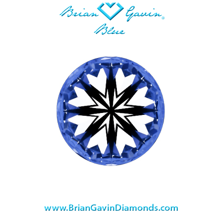 0.81 I VS1 Brian Gavin Blue Round hearts