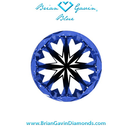 1.68 I VS1 Brian Gavin Blue Round hearts