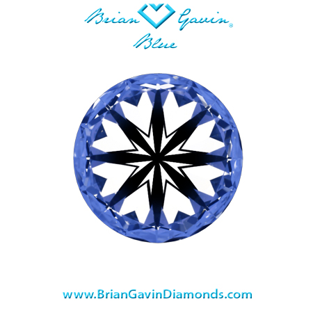 2.64 J VVS2 Brian Gavin Blue Round hearts