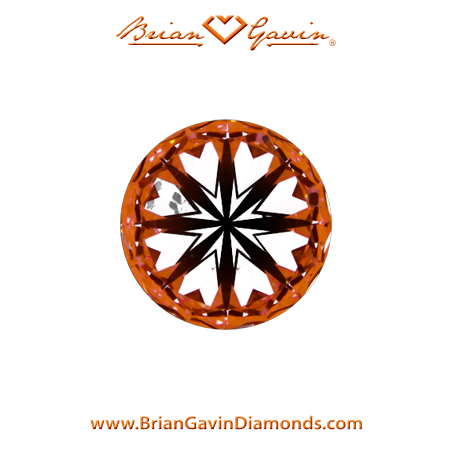 0.78 E SI2 Brian Gavin Signature Round hearts