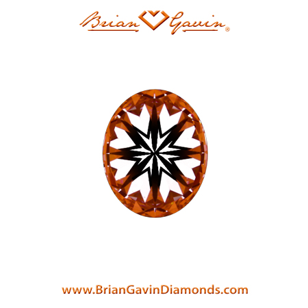 0.58 F SI1 Brian Gavin Signature Oval hearts