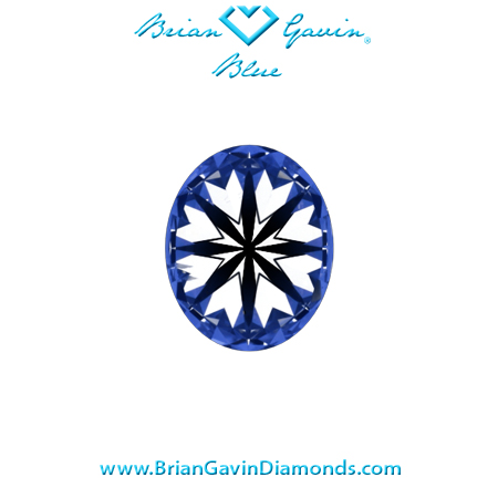 0.5 F SI2 Brian Gavin Signature Oval hearts
