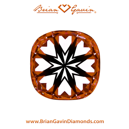 1 H VVS2 Brian Gavin Signature Cushion hearts