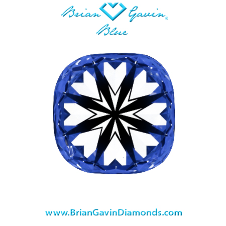 1.22 D VVS1 Brian Gavin Signature Cushion hearts