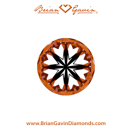 0.66 F SI1 Brian Gavin Signature Round hearts