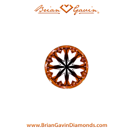 0.22 J VVS2  Brian Gavin Signature Round hearts