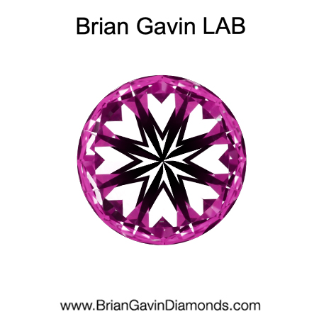 1.54 F VVS1 BG Deluxe Lab Round hearts
