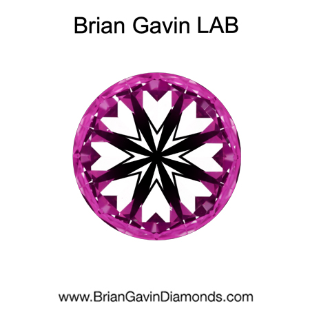 3.07 E VVS1 BG Deluxe Lab Round hearts