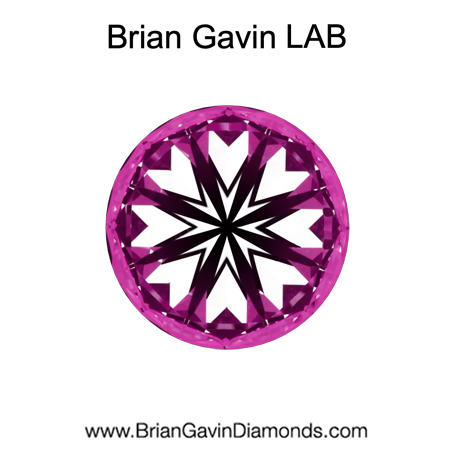 3.56 E VVS2 BG Deluxe Lab Round hearts