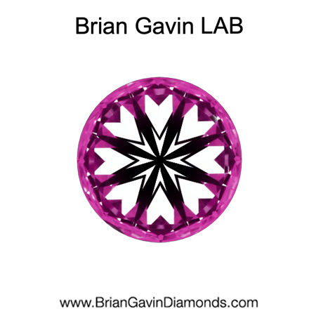 0.96 D VVS2 BG Deluxe Lab Round hearts