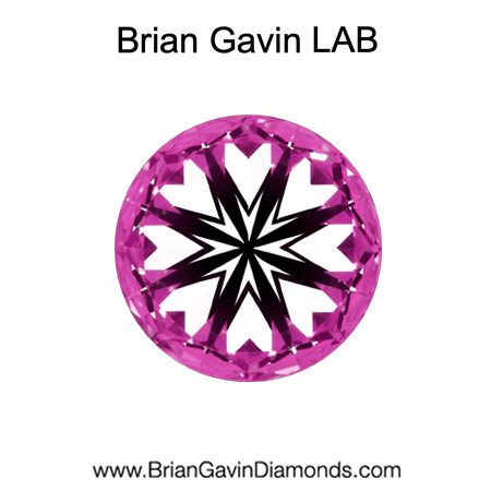 0.96 D VS1 Delux Lab Round hearts