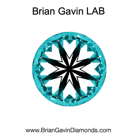 2.52 E VS2 BG Premium Lab Round Diamond - Grown in the USA hearts