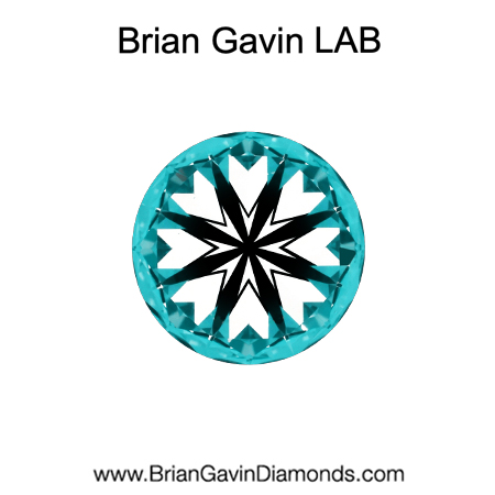 0.75 D SI1 Brian Gavin Premium Lab Round hearts