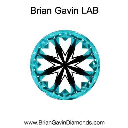 0.99 D VS2 BG Premium Lab Round Diamond - Grown in the USA hearts