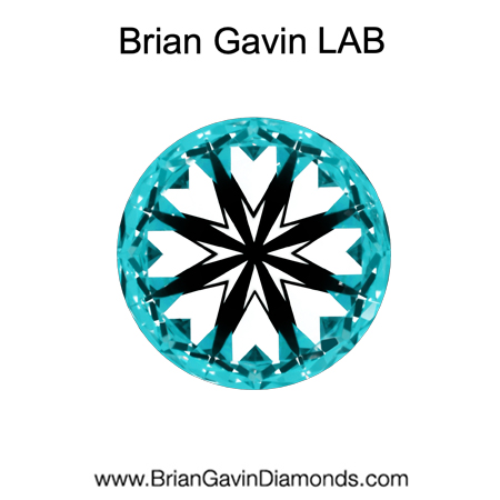 1.59 E SI1 BG Premium Lab Round Diamond - Grown in the USA hearts