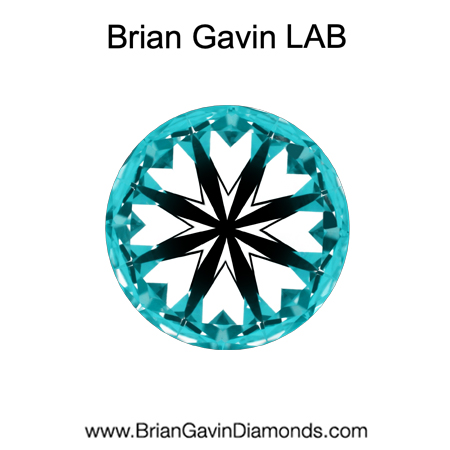 2.61 F VS1 Brian Gavin Premium Lab Round - Grown in the USA hearts