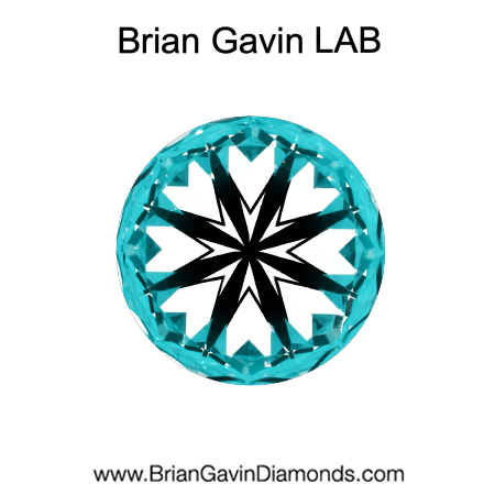 3.12 E VS1 Brian Gavin Premium Lab Round - Grown in the USA hearts