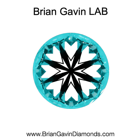 2.76 F VS1 Brian Gavin Premium Lab Round - Grown in the USA hearts