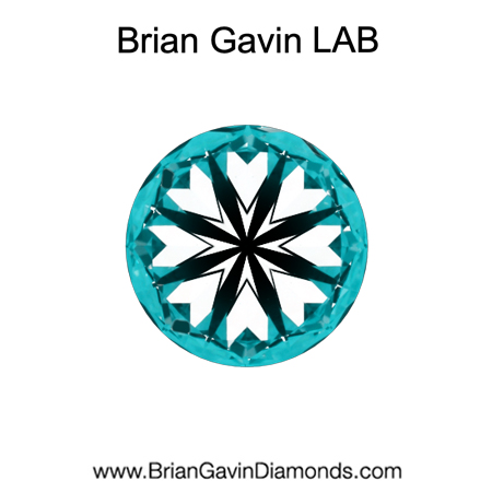 0.82 E VVS2 BG Premium Lab Round hearts