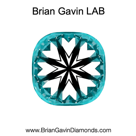 2.41 D VVS2 BG Premium Lab Cushion hearts