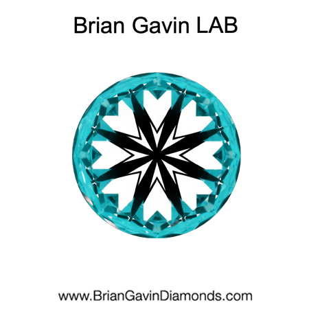 2.61 D VVS2 BG Premium Lab Round Diamond - Grown in the USA hearts