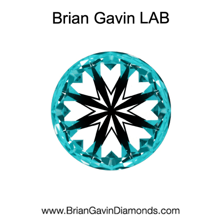 2.35 E VS1 BG Premium Lab Round Diamond - Grown in the USA hearts