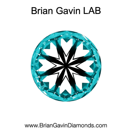 1.35 D VS2 BG Premium Lab Round Diamond - Grown in the USA hearts