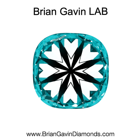 2.56 F VS1 BG Premium Lab Cushion - Grown in the USA hearts
