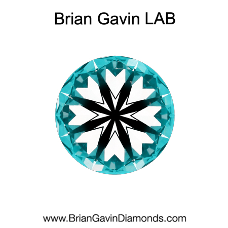 0.97 D VVS2 BG Premium Lab Round hearts