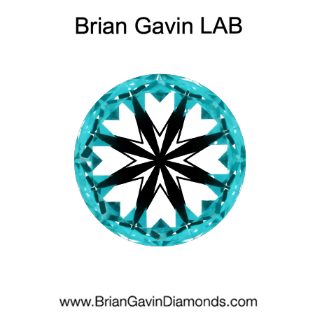 1.21 E SI1 Brian Gavin Premium Lab Round hearts