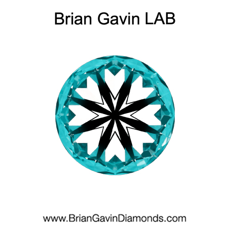 0.93 G VS1 BG Premium Lab Round Diamond - Grown in the USA hearts