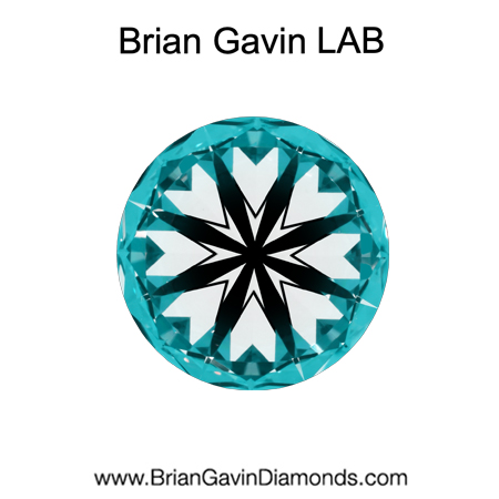 2.51 D VS2 Brian Gavin Premium Lab Round - Grown in the USA hearts