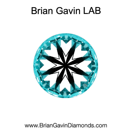 0.84 D VVS1 BG Premium Lab Round Diamond - Grown in the USA hearts